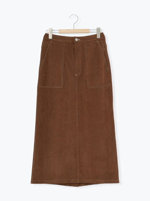 Samansa Mos2 blue「コーデュロイスカート」|スカート|