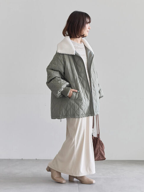 Samansa Mos2 blue「コーデュロイスカート」|スカート|