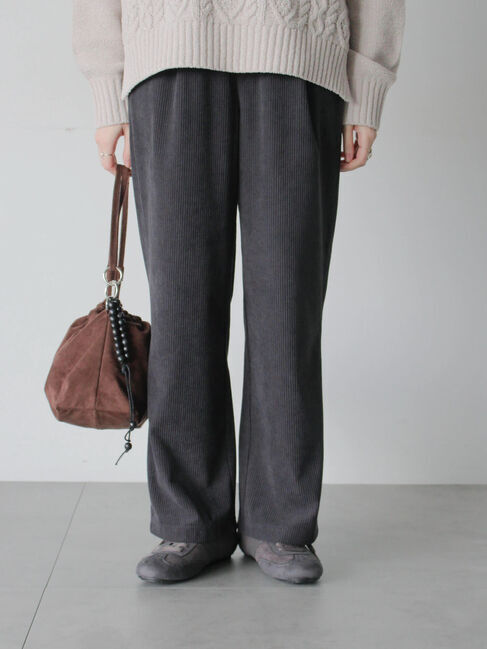 Samansa Mos2 blue「カットコールパンツ」|その他|