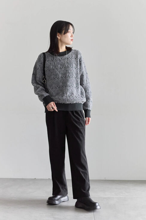 Samansa Mos2 blue「カットコールパンツ」|その他|