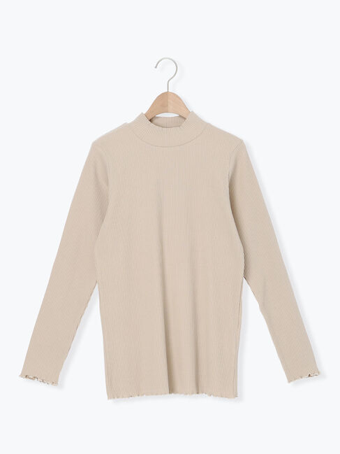 Samansa Mos2「リブハイネックインナー」|Tシャツ・カットソー|