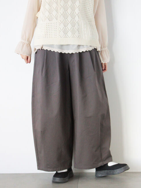 Samansa Mos2「【M/Lサイズ】タックワイドパンツ」|その他|