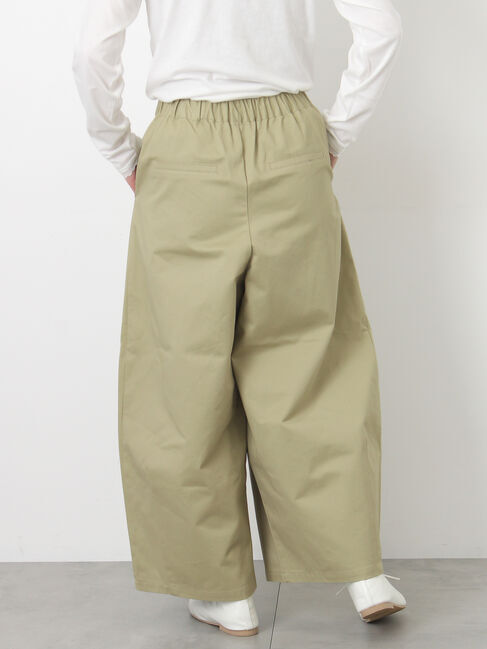 Samansa Mos2「【M/Lサイズ】タックワイドパンツ」|その他|