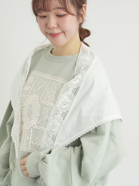 Samansa Mos2「ローズ柄レースストール」|その他|