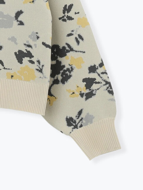 Samansa Mos2「花柄スポンディッシュニットカーディガン」|カーディガン|