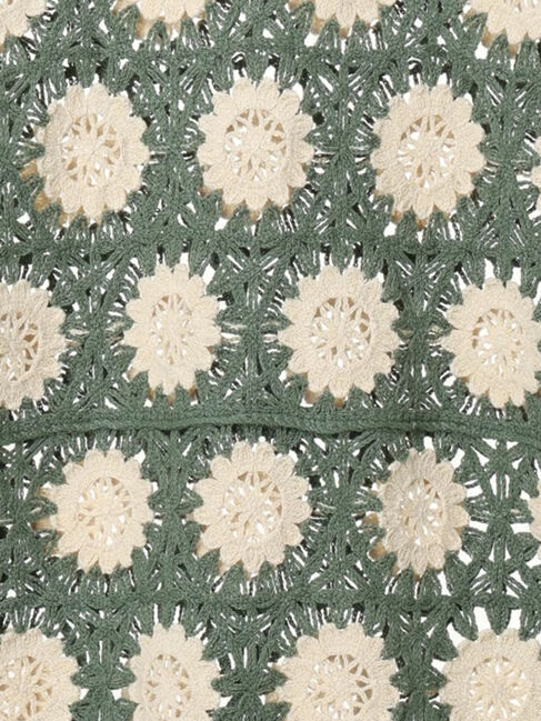 Samansa Mos2「モチーフ編みニットプルオーバー」|ニット・セーター|