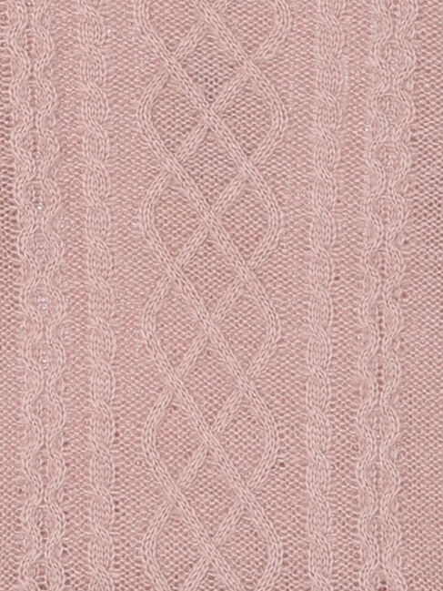 Samansa Mos2 Lagom「【マシンウォッシャブル】肩フリルケーブル編みニット」|ニット・セーター|