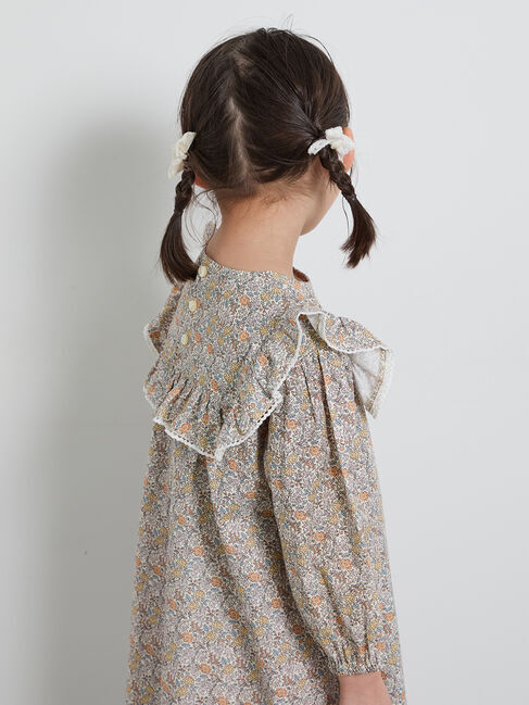 Samansa Mos2 Lagom「ヨークフリル花柄ワンピース」|ワンピース|