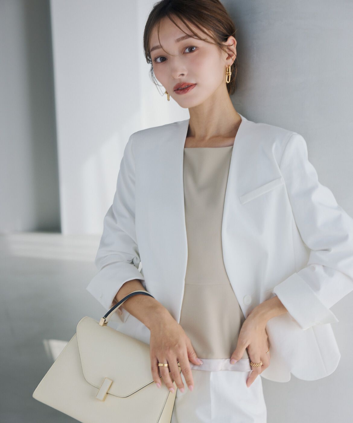 Maglie le cassetto「《M Maglie le cassetto&times;吉田理紗》ハンサムスカラップジャケット」|ノーカラージャケット|