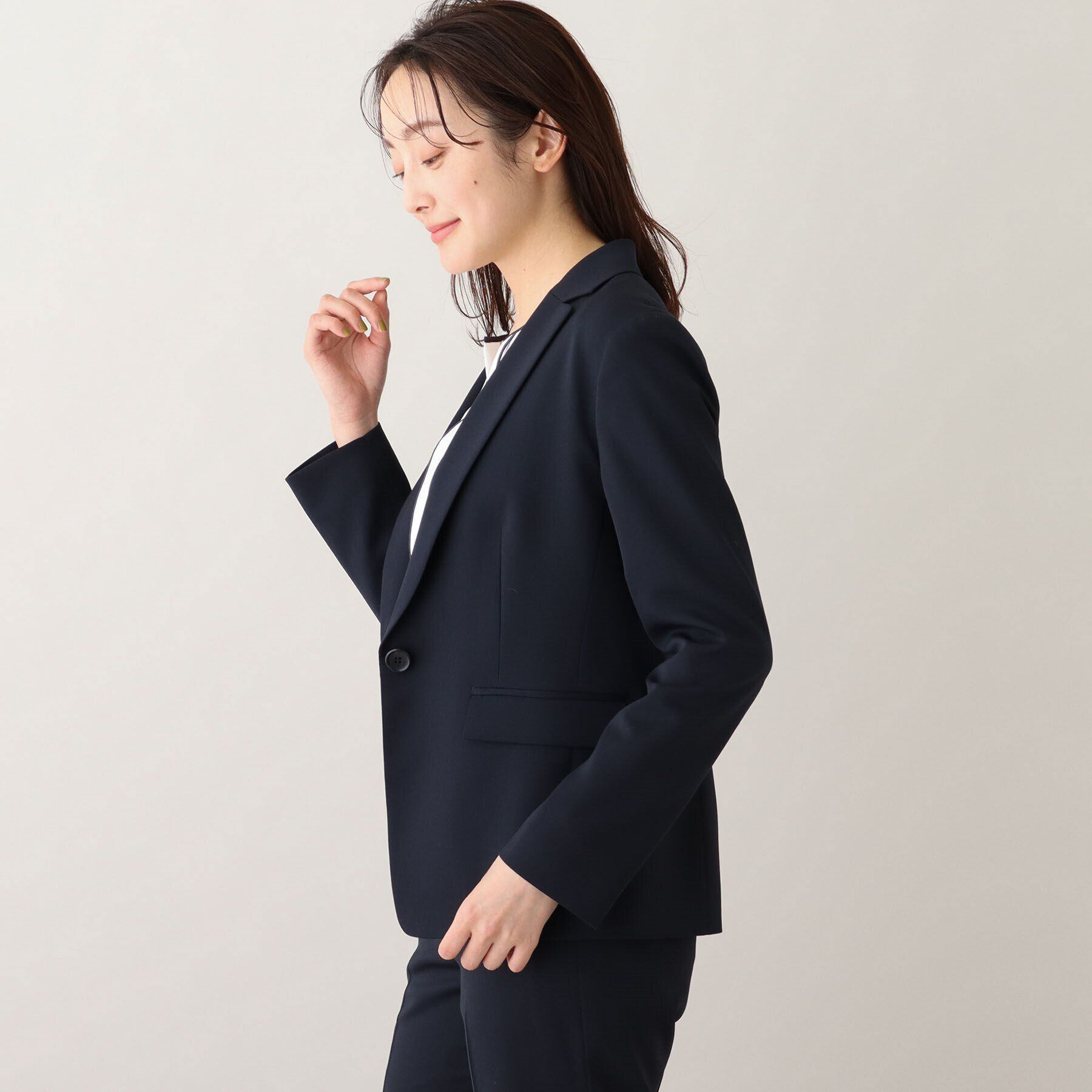 UNTITLED「【軽くて快適！】ウール混 ストレッチテーラードジャケット」|テーラードジャケット|