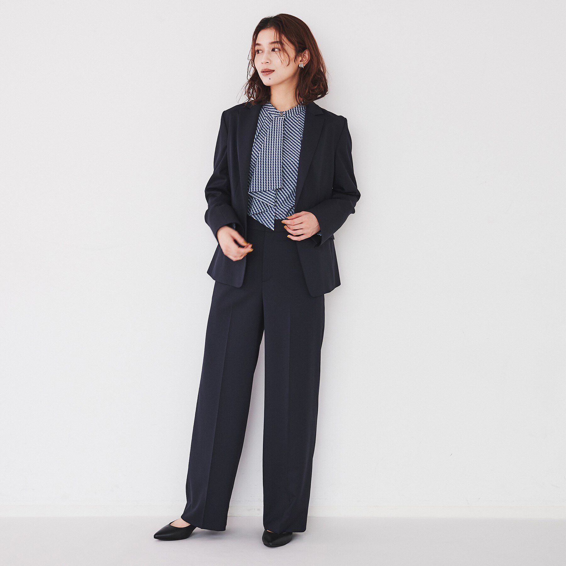 UNTITLED「【洗える通勤スーツ】レジェールギャバ ストレッチテーラードジャケット」|テーラードジャケット|