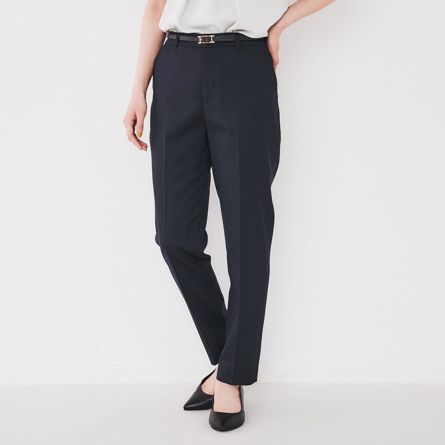 UNTITLED「【洗える通勤スーツ】レジェールギャバ ストレッチテーパードパンツ」|その他|