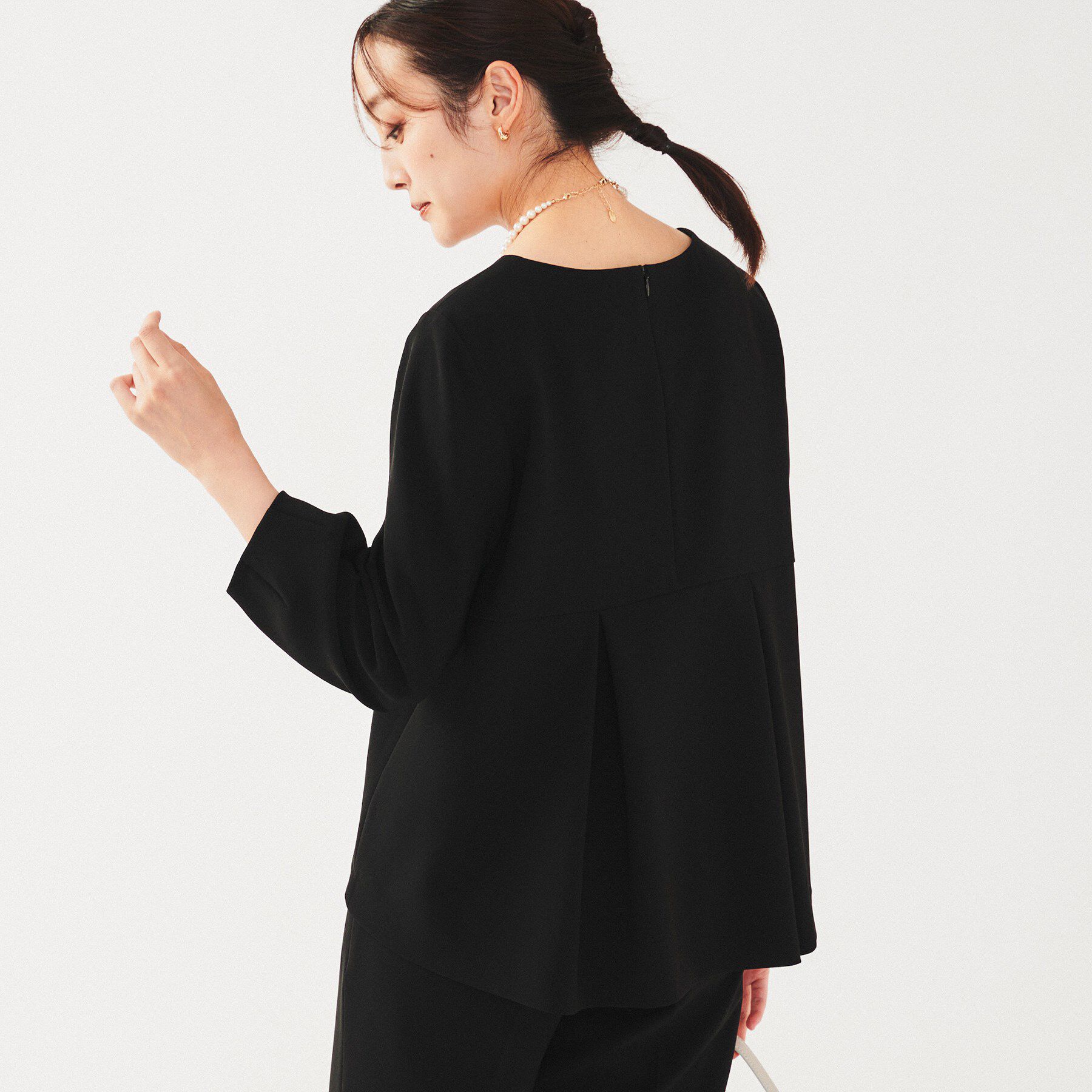 UNTITLED「【セットアップ可能】ペプラムブラウス」|シャツ・ブラウス|