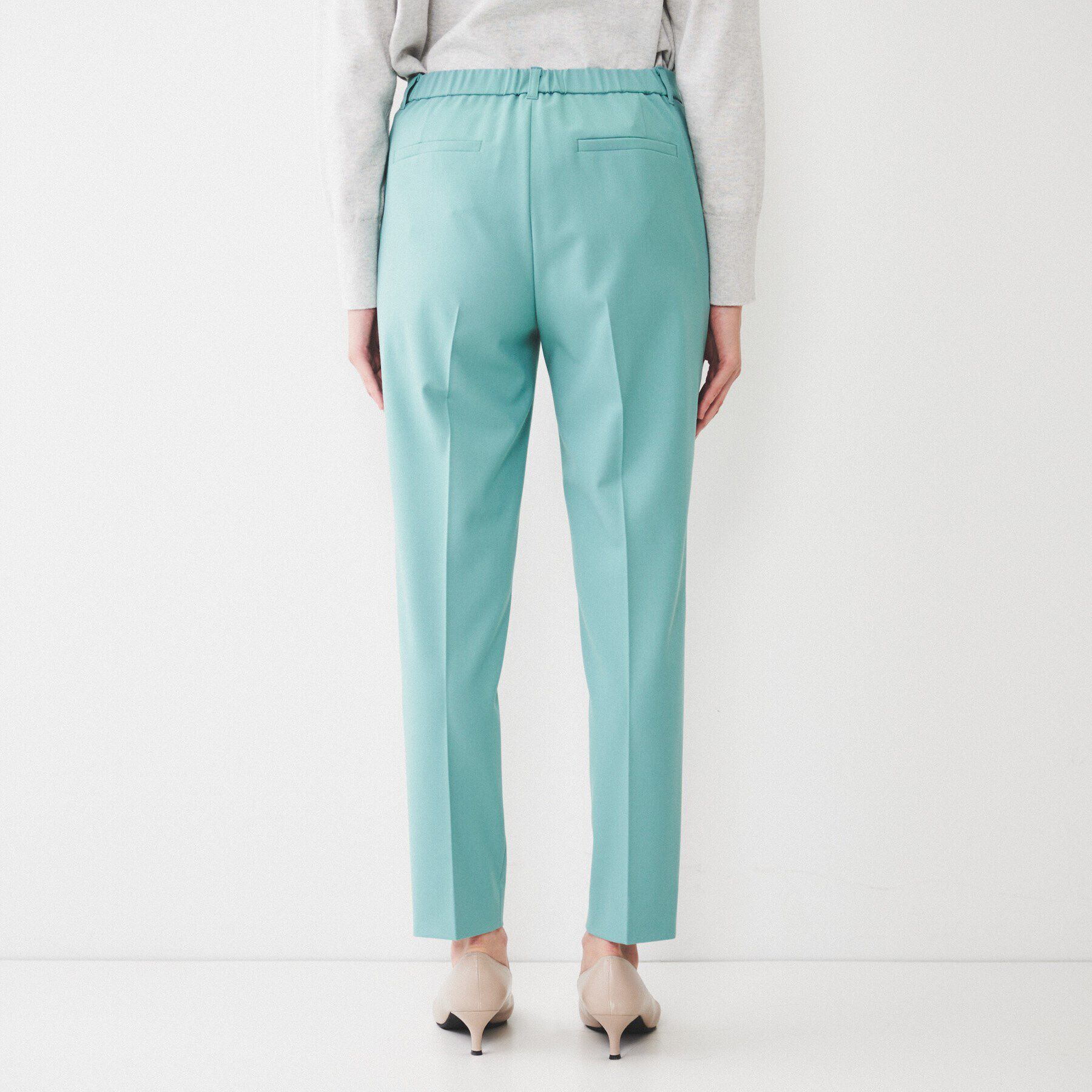 UNTITLED「【後ろウエストゴム/きれいめ】ストレッチ テーパードパンツ」|その他|