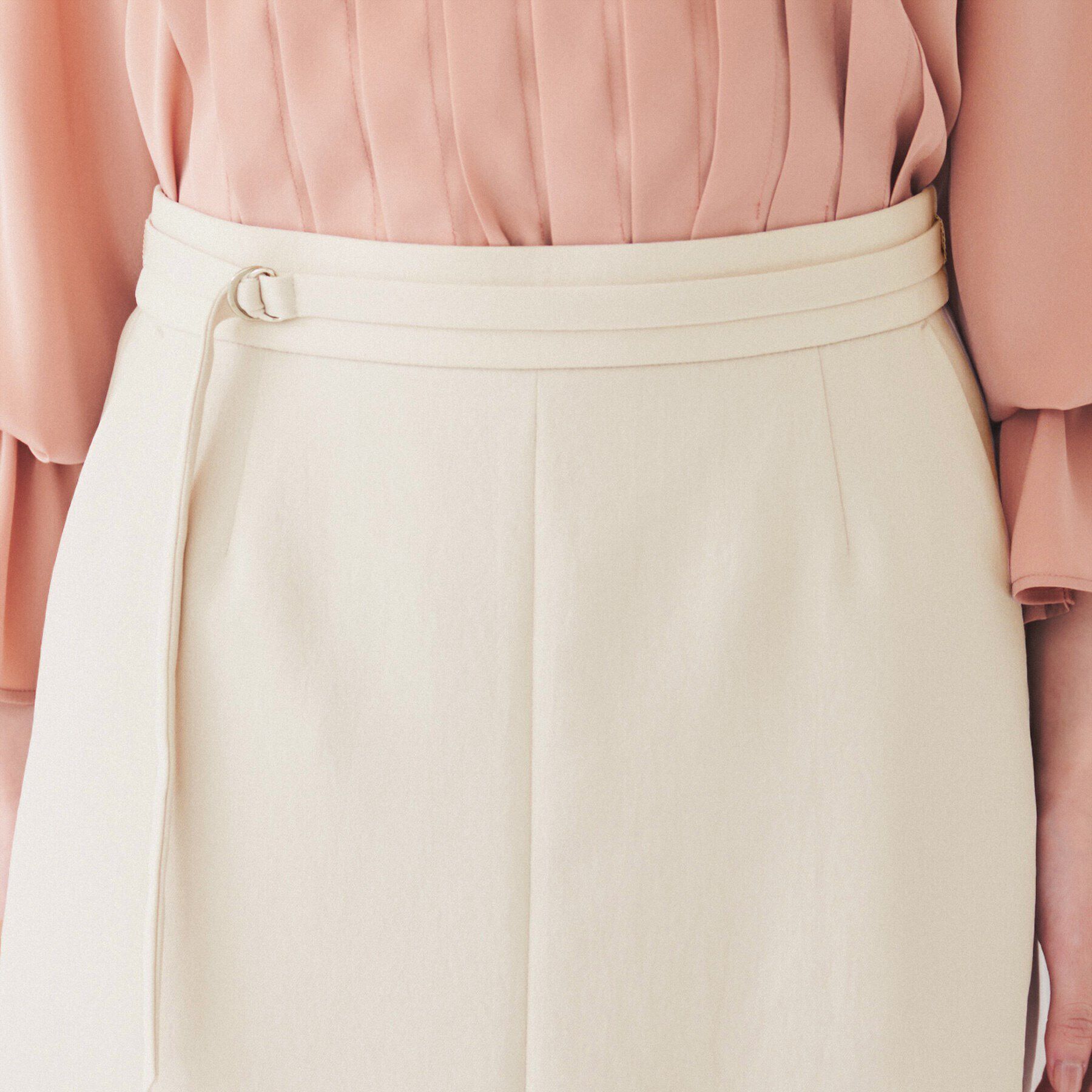 UNTITLED「【ミモレ丈/きれいめ】共ベルト付きマーメイドスカート」|スカート|