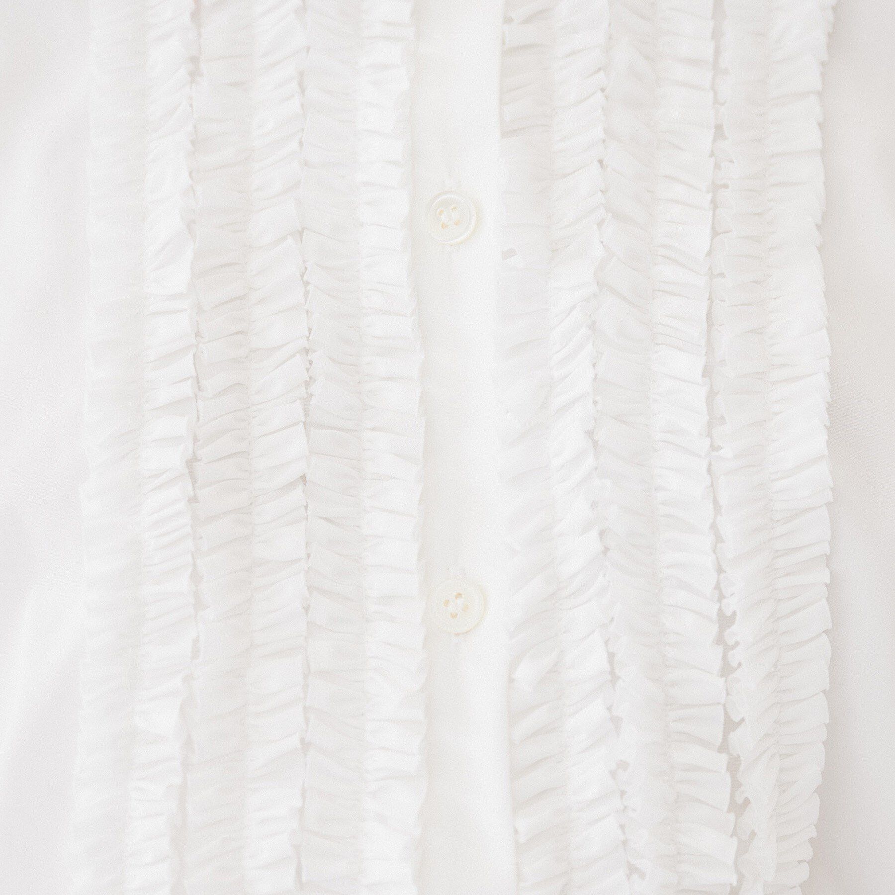 UNTITLED「【コットン100/前開きボタン】フロントフリルシャツ」|シャツ・ブラウス|