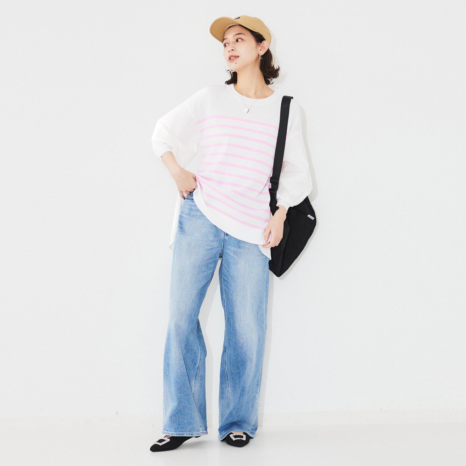 UNTITLED「【TORRAZZO DONNA】ハイブリッドボーダートップス」|Tシャツ・カットソー|