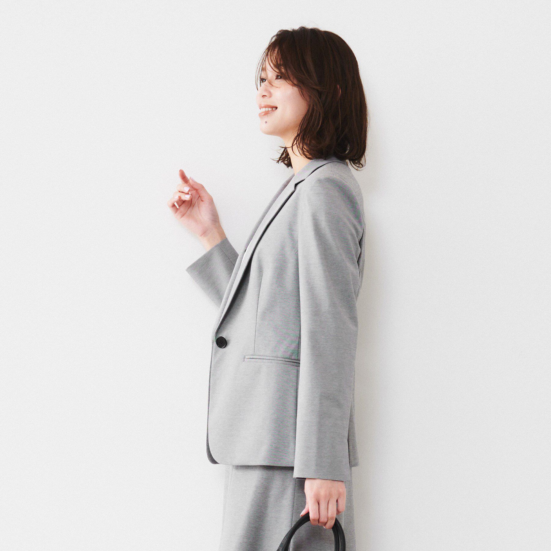 UNTITLED「【通勤スーツ】コットン混ジャージ テーラードジャケット」|テーラードジャケット|