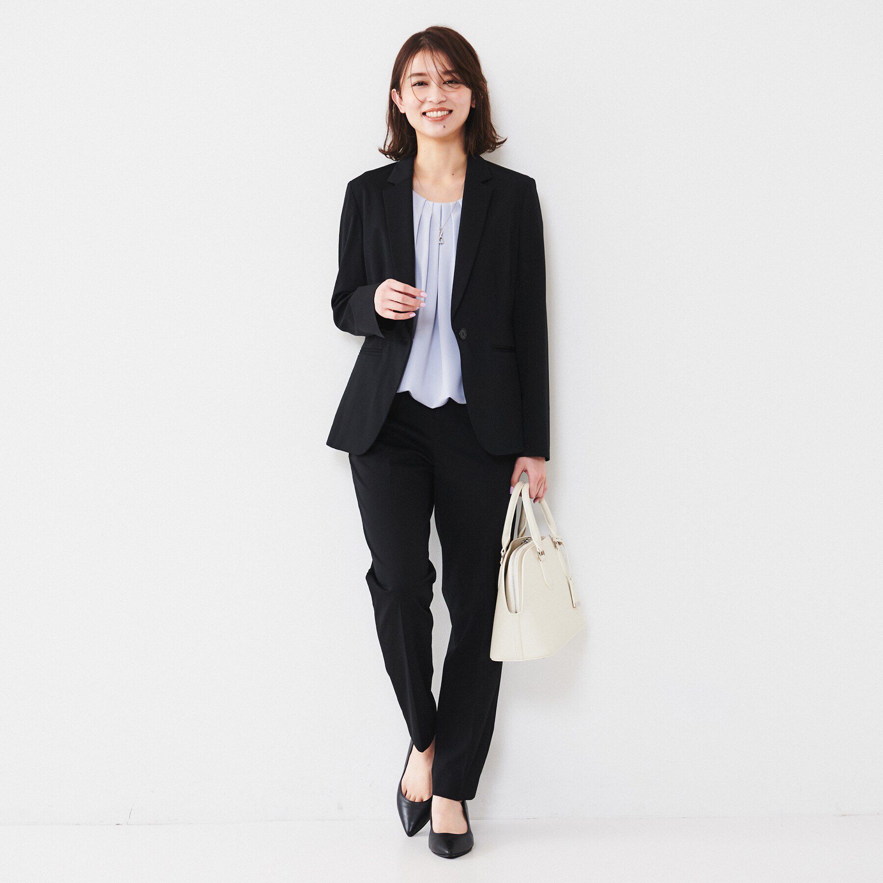 UNTITLED「【通勤スーツ】コットン混ジャージ テーパードパンツ」|その他|