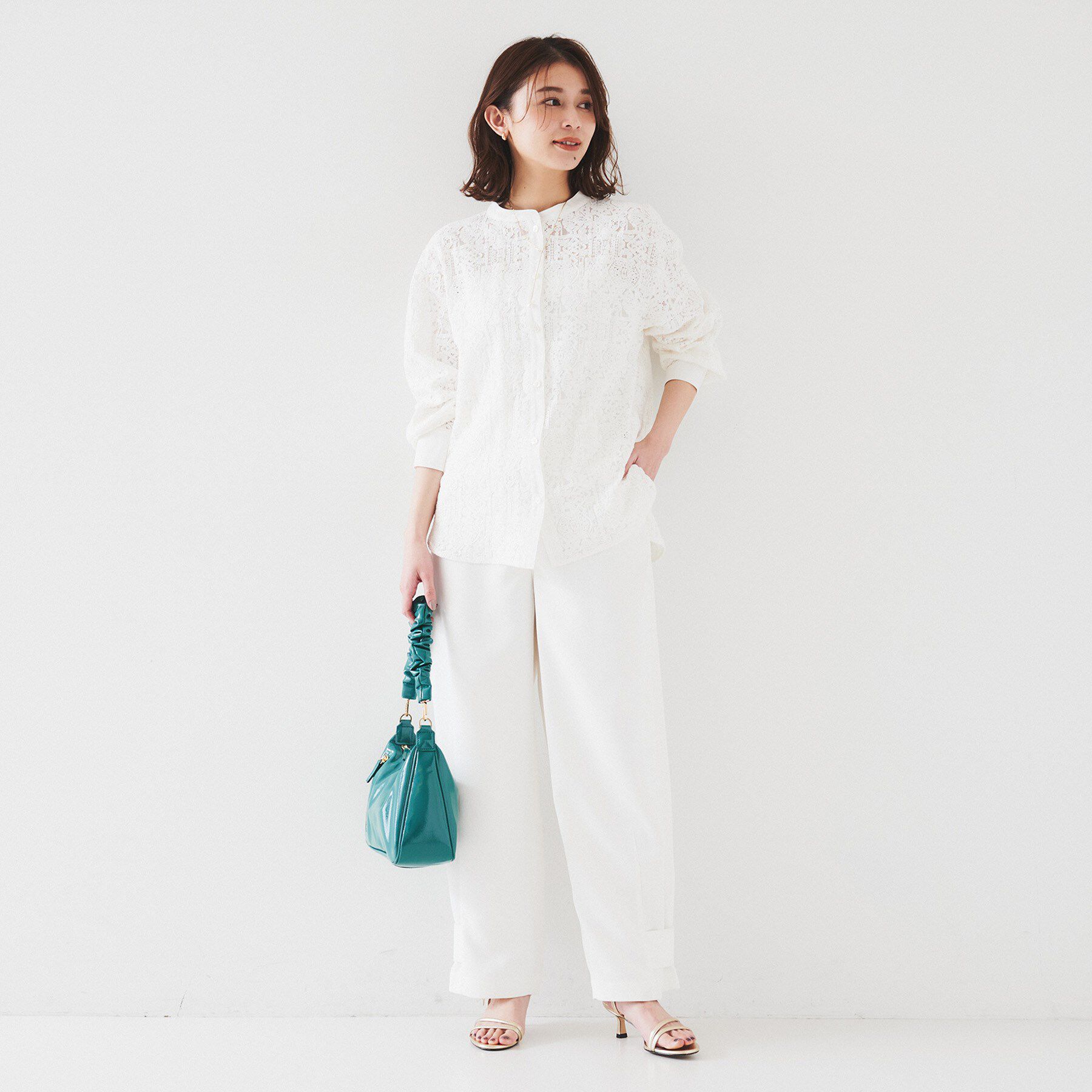 UNTITLED「【トレンド/手洗い可】ミリタリーライク カーブパンツ」|その他|