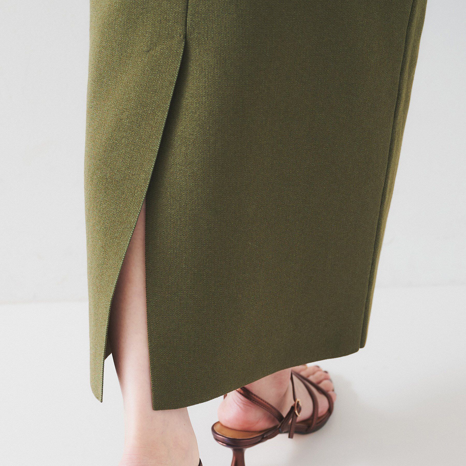 UNTITLED「【セットアップ可能】ペンシルニットスカート」|スカート|