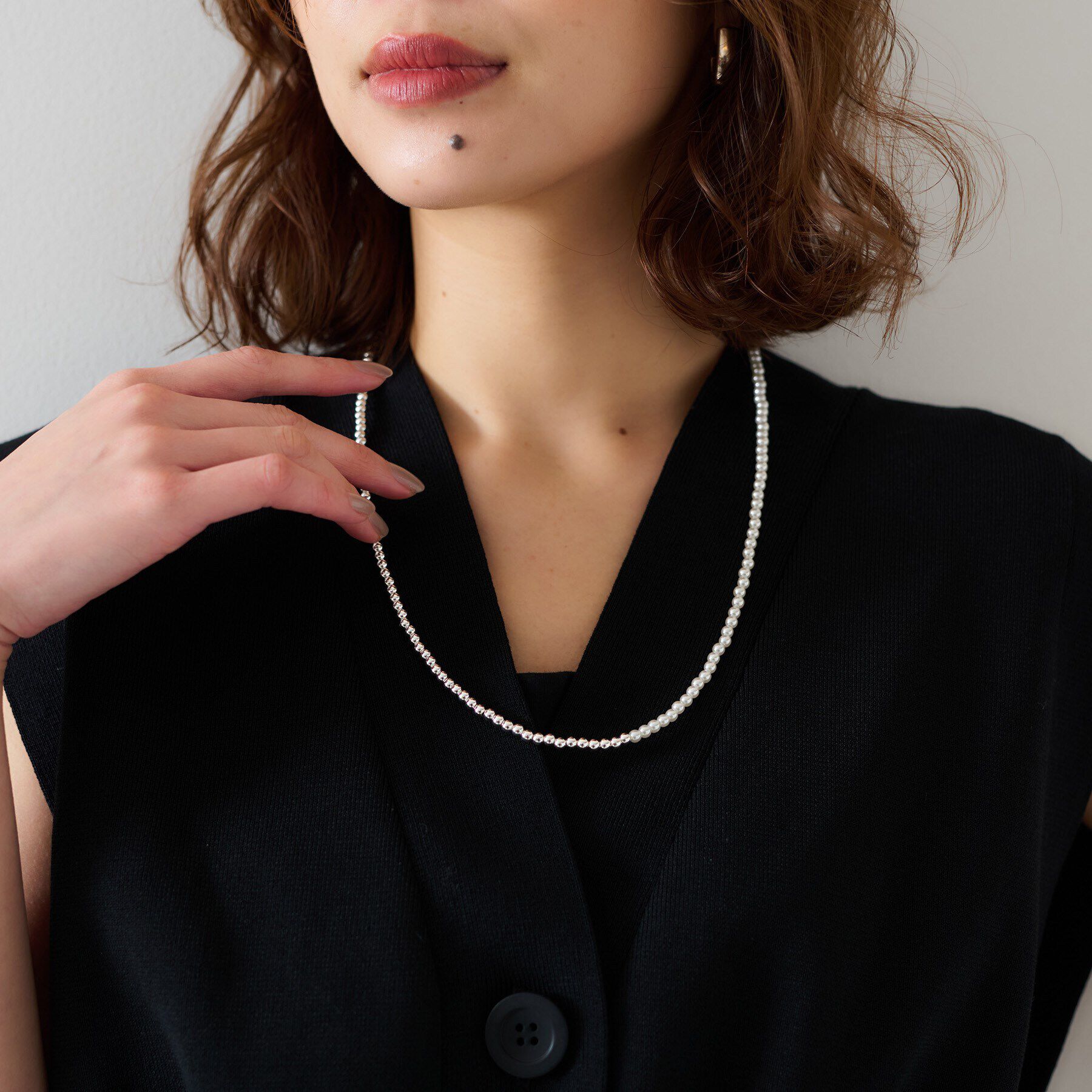 UNTITLED「ナチュラルレイヤードネックレス」|ネックレス|