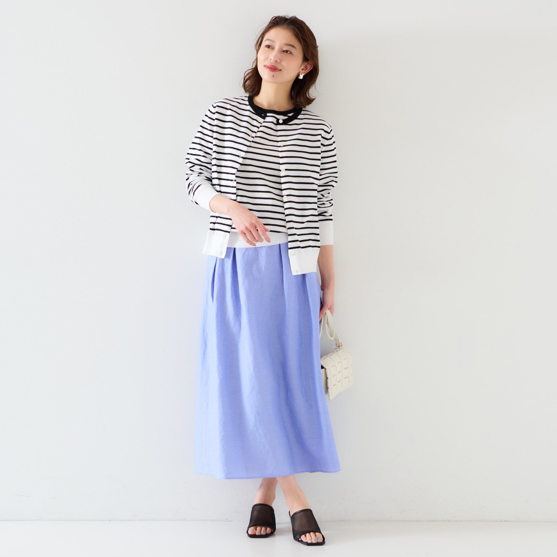 UNTITLED「【11色展開/コットン100/アンサンブル可能】クルーカーディガン」|カーディガン|