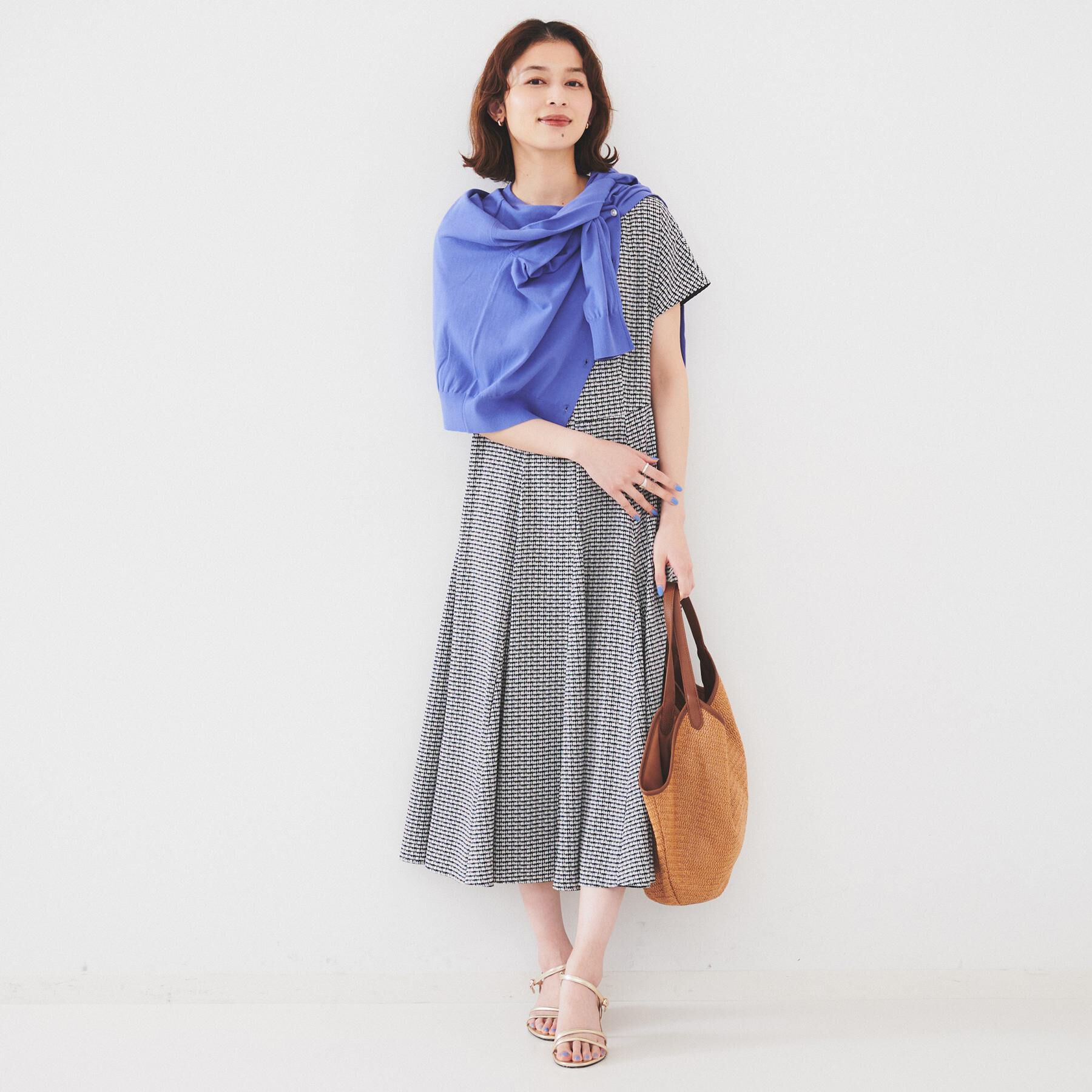 UNTITLED「【きれいめ/洗える/夏ワンピ】ジオメトリック柄ワンピース」|ワンピース|