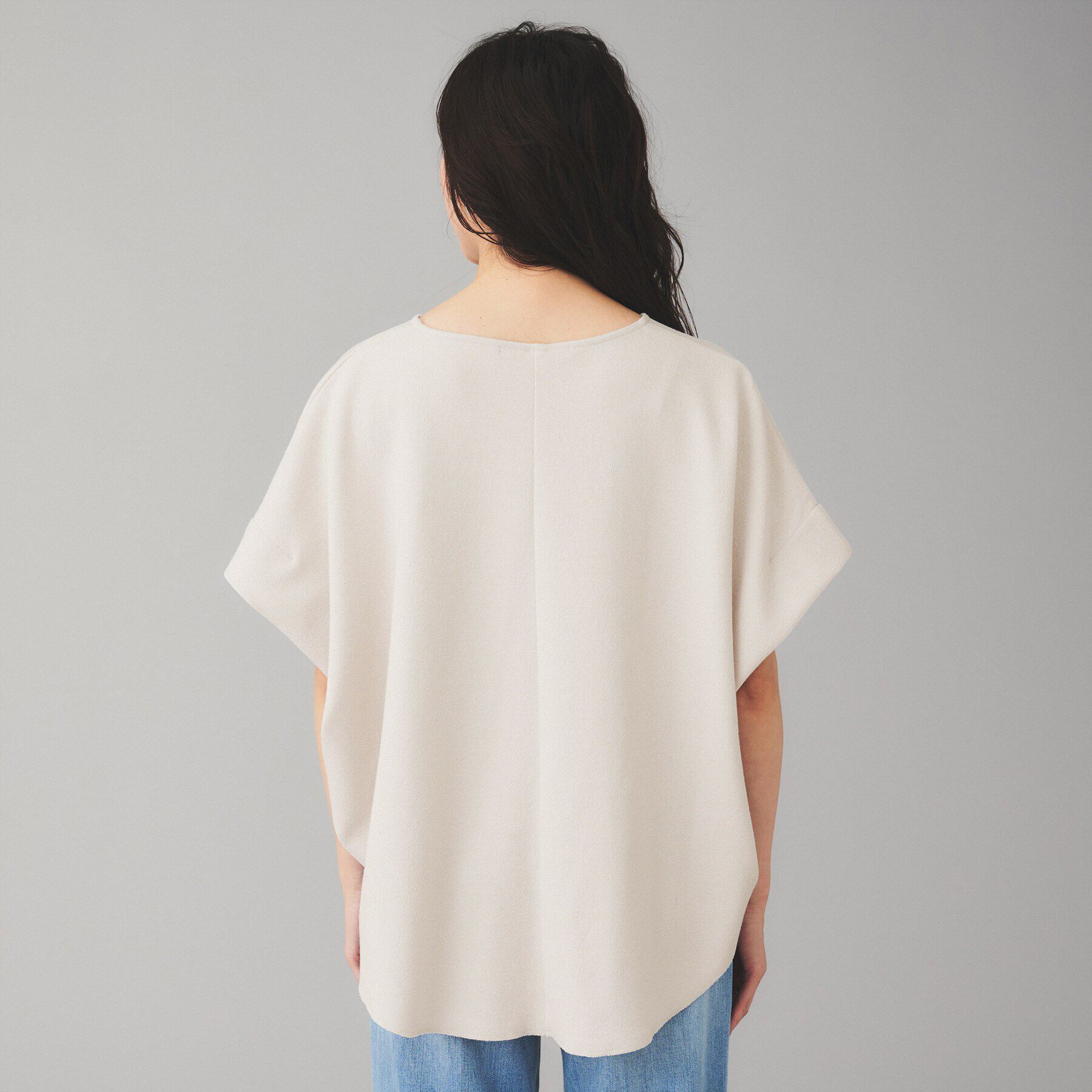 UNTITLED「【Munich】ダブルフェイスブークレータックショルダートップス」|Tシャツ・カットソー|