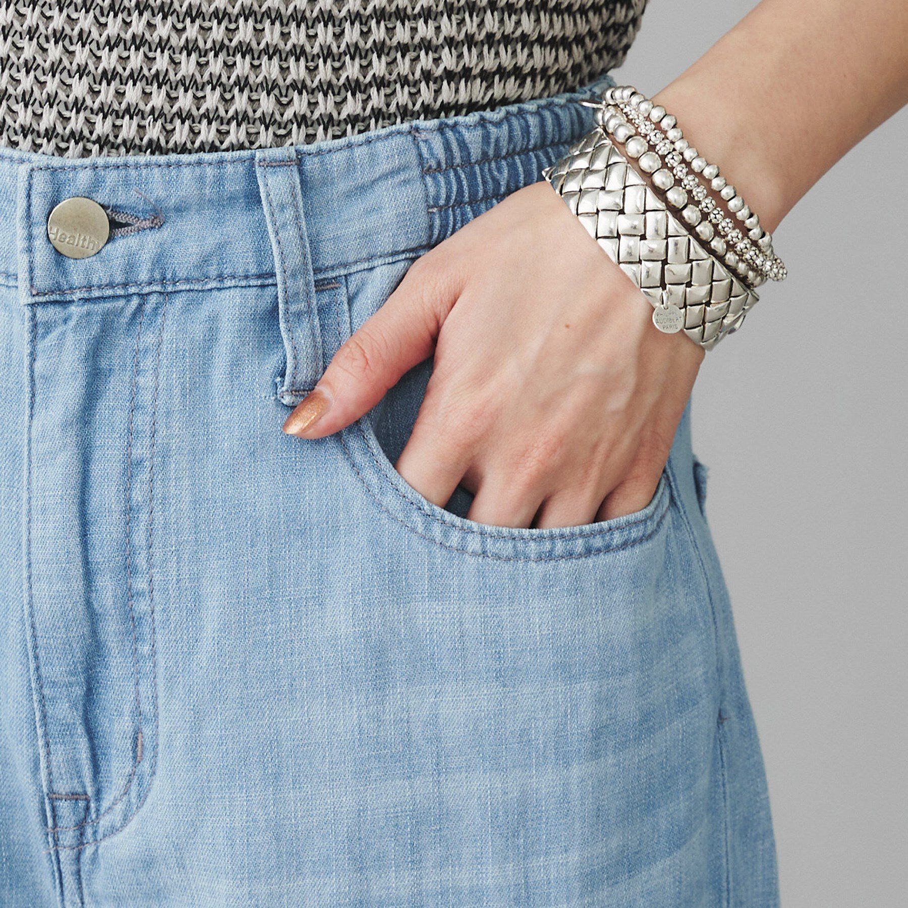 UNTITLED「【Healthy DENIM】Breezy Pink Pepperワイドストレートデニム」|その他|