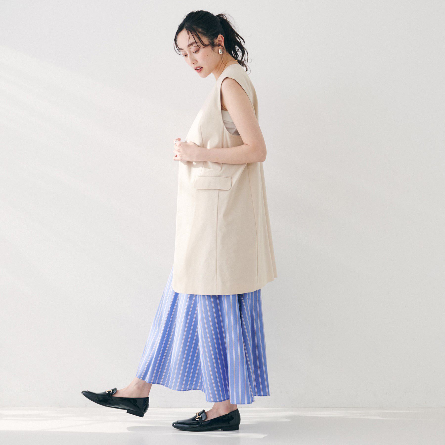 UNTITLED「【セットアップ可能／オンオフ】ラミー混カラーレスジレ」|ベスト・ジレ|