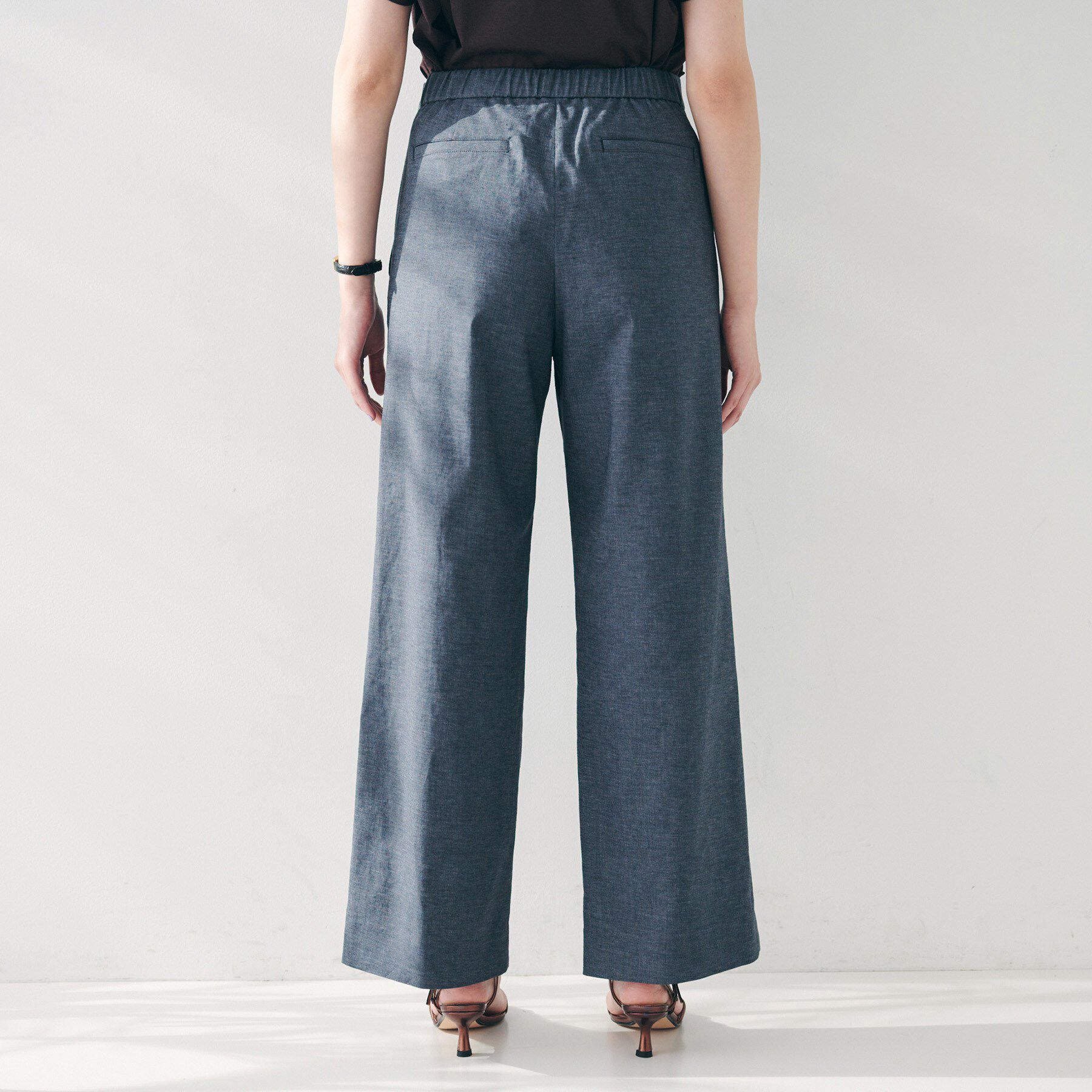 UNTITLED「【ワイド/後ろウエストゴム】ヘンプマリンパンツ」|その他|