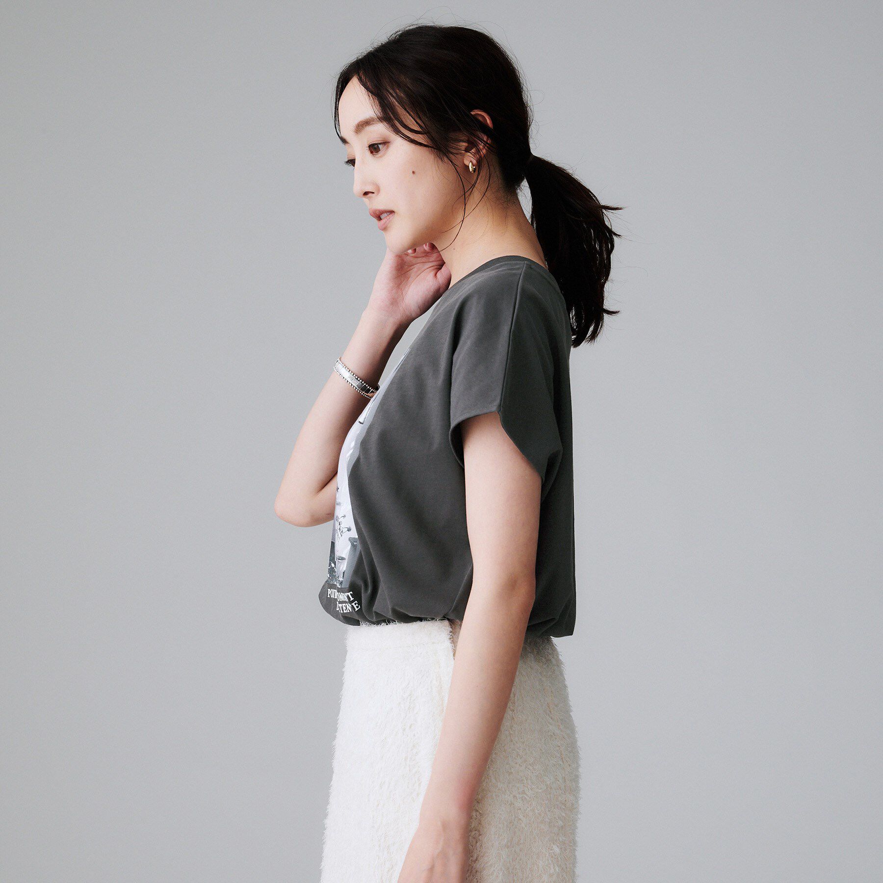 UNTITLED「【コットン100/プリントロゴ】フォトTシャツ」|Tシャツ・カットソー|