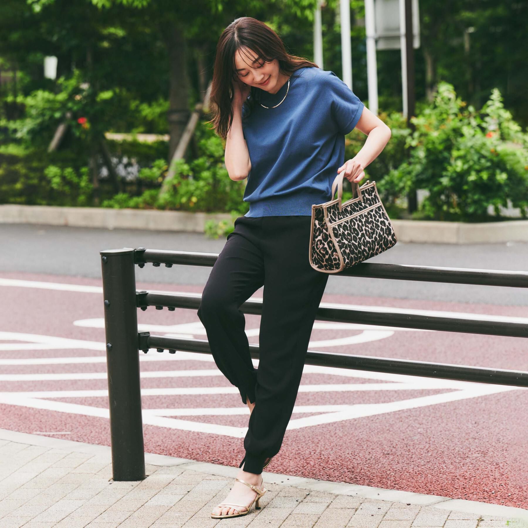 UNTITLED「【吸水速乾/ウエストゴム】バックサテン ジョグパンツ」|その他|