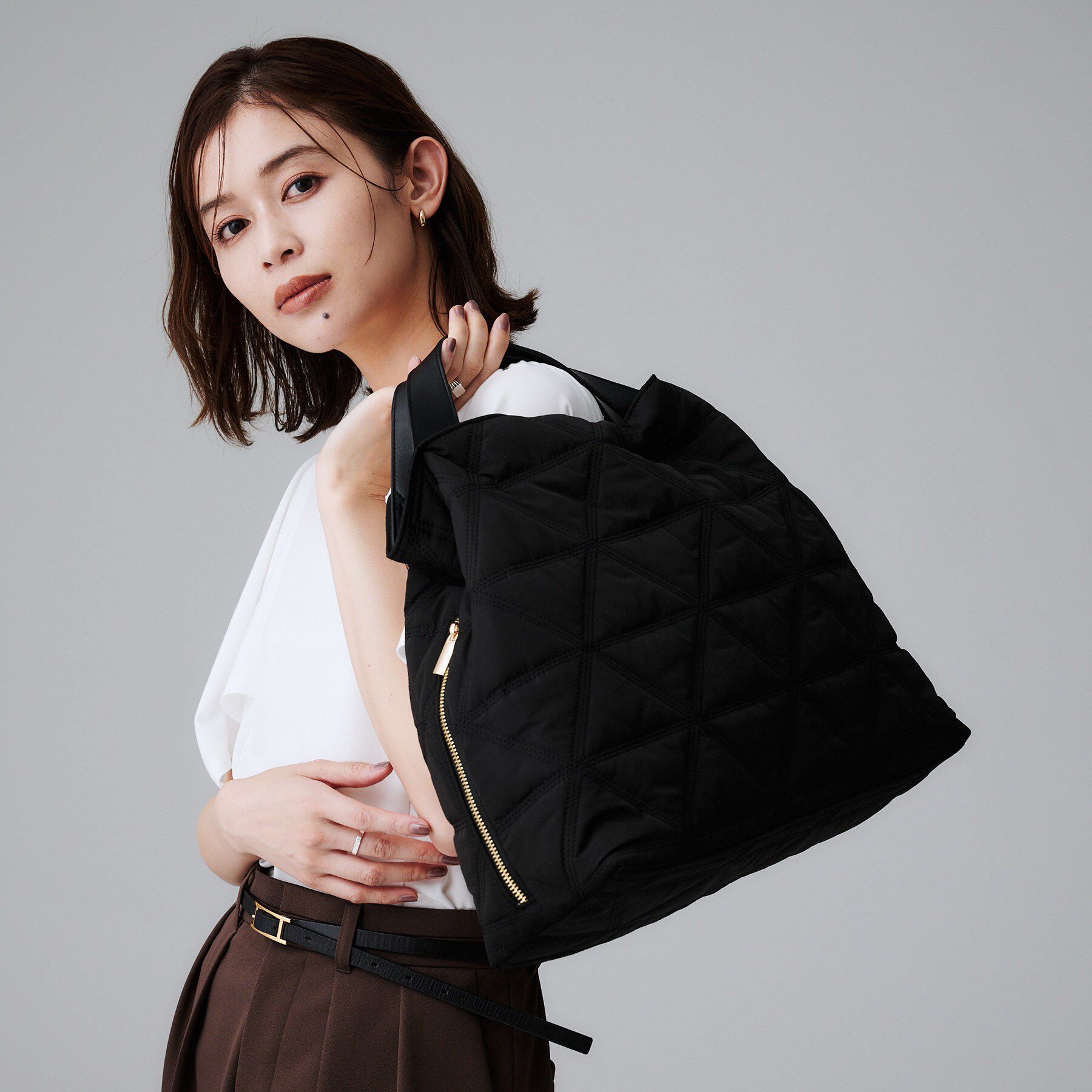 UNTITLED「【追加】キルティングビッグトート」|トートバッグ|