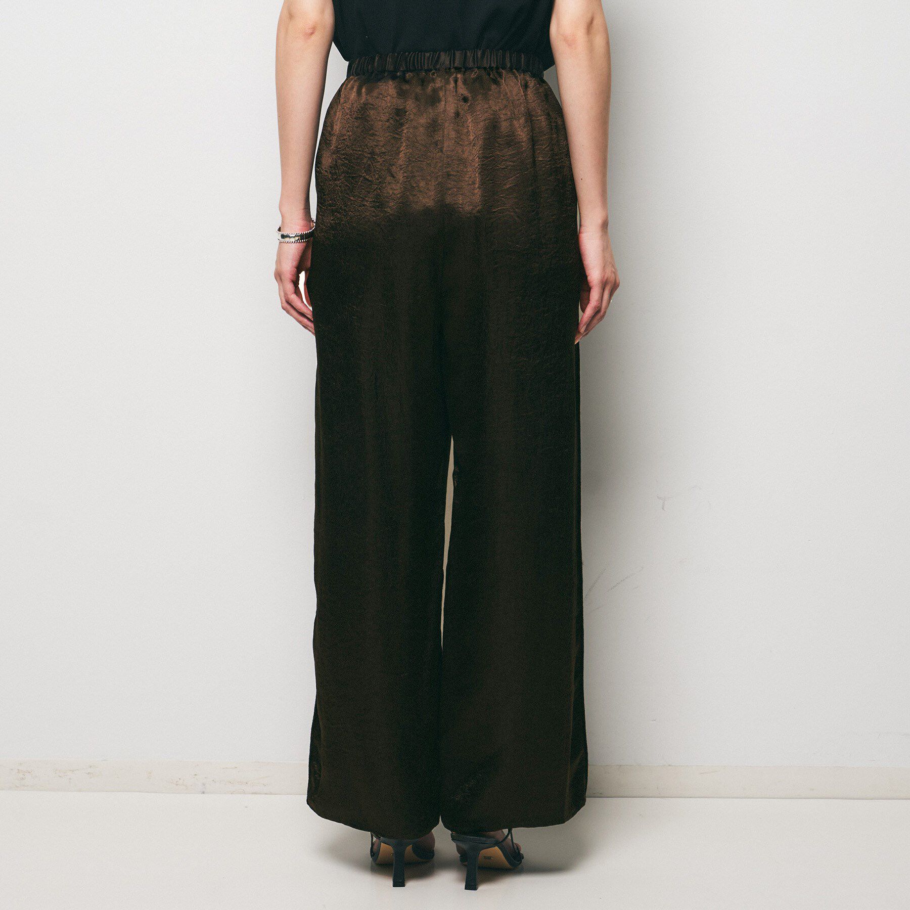 UNTITLED「【GREY CHORD】LISA（リサ）サテンワイドパンツ」|その他|