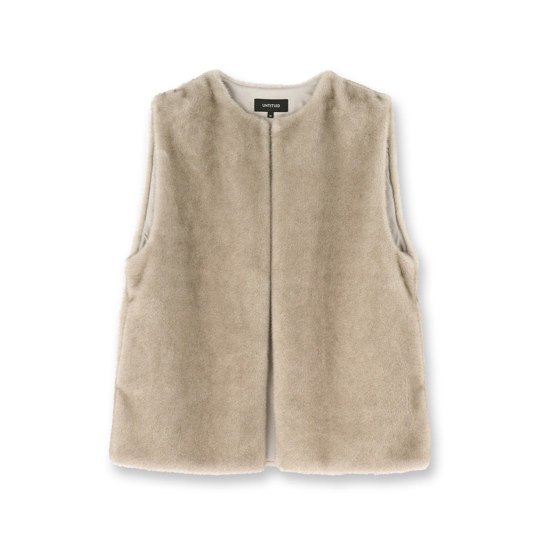 UNTITLED「【トレンド/ジレ】フェイクファーベスト」|ベスト・ジレ|