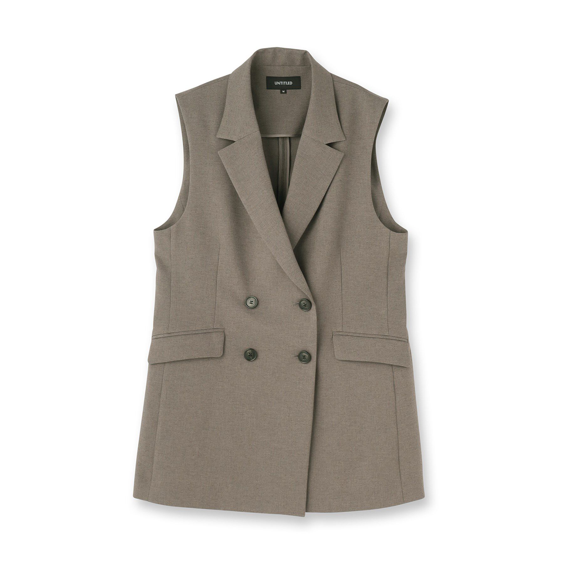 UNTITLED「【セットアップ可/洗える】スラブテーラードカラージレ」|ベスト・ジレ|