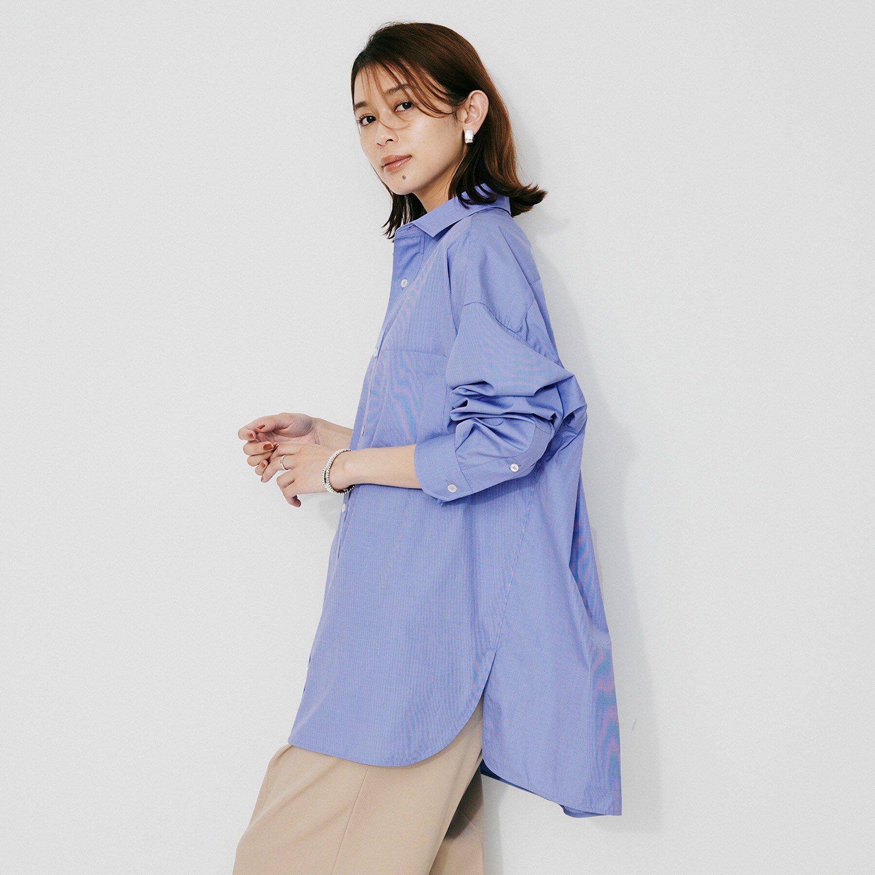 UNTITLED「【TICCA】スクエアビッグシャツ」|シャツ・ブラウス|