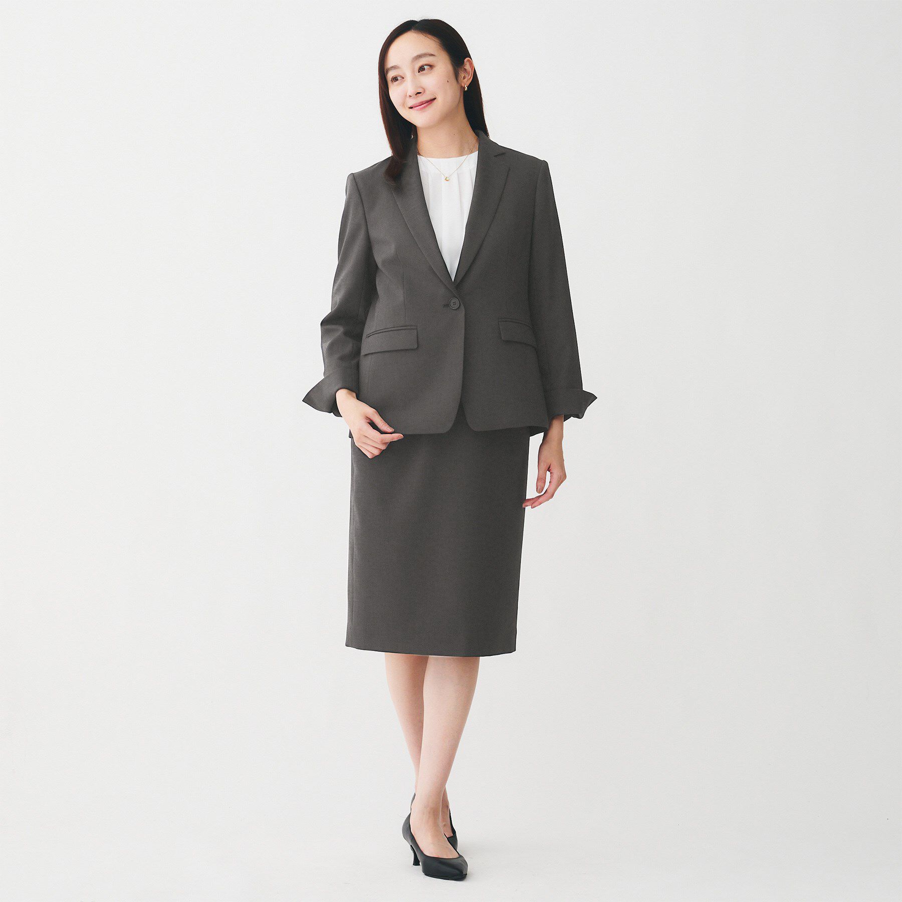 UNTITLED「【洗える/お仕事スーツ】ドライメランジ テーラードジャケット」|テーラードジャケット|