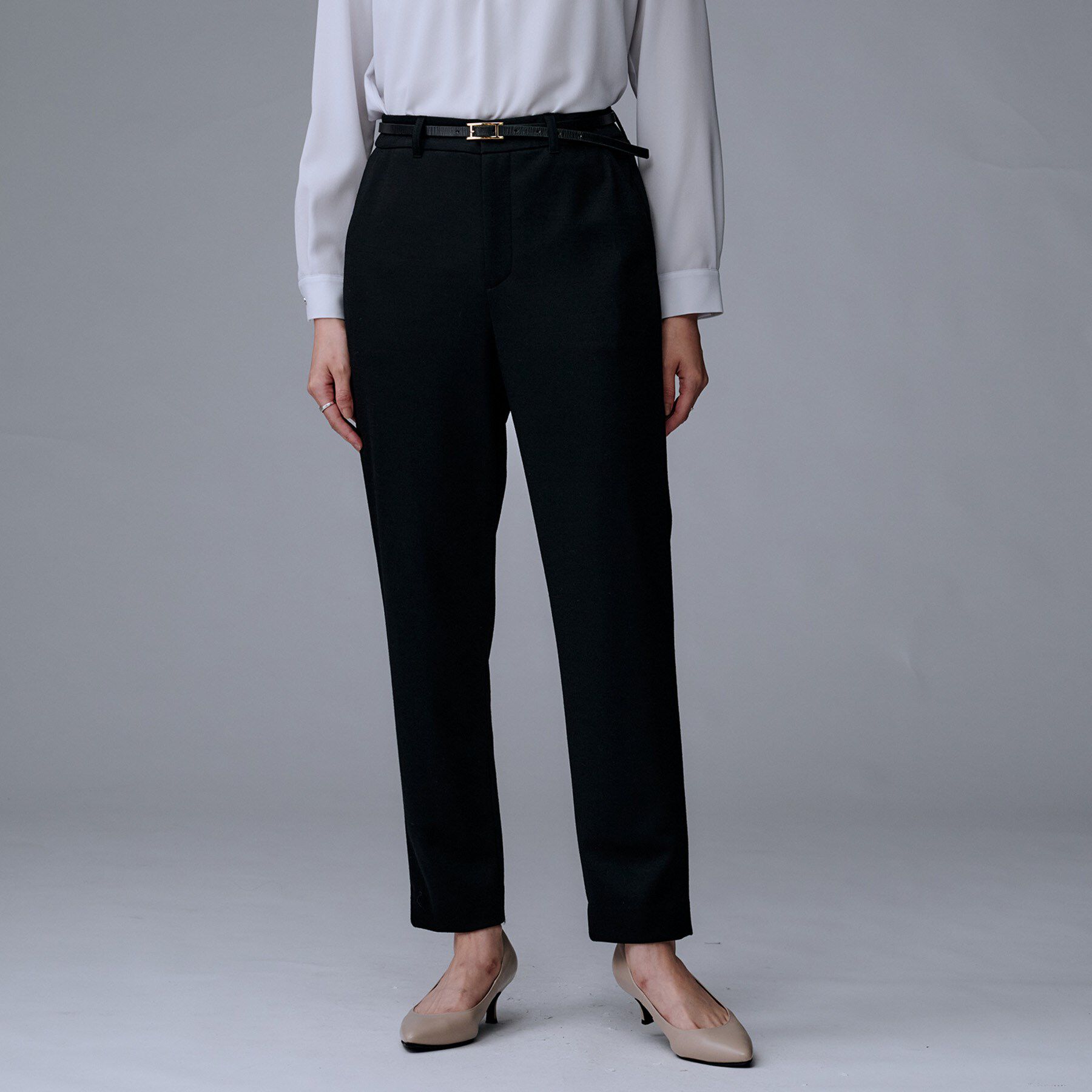 UNTITLED「【洗えるスーツ／ストレッチ】ウール混ジャージ テーパードパンツ」|その他|