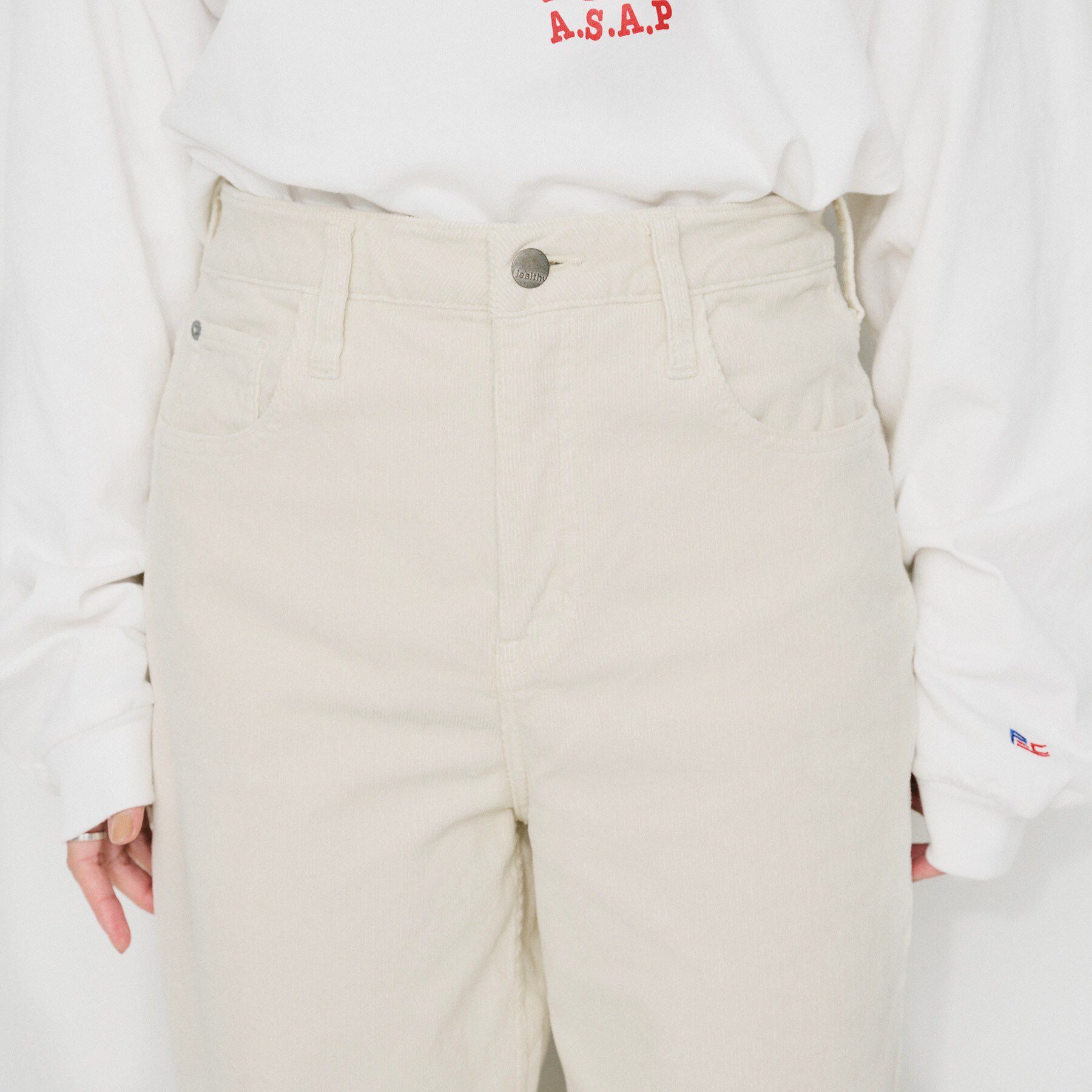 UNTITLED「【 Healthy DENIM 】Pink Pepper ワイドストレートコーディロイパンツ」|その他|