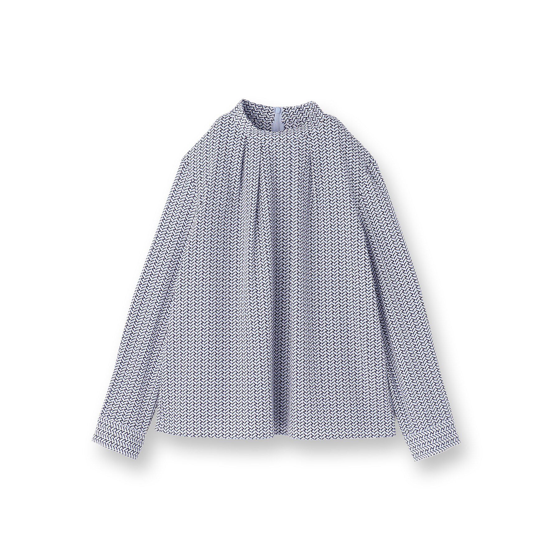 UNTITLED「【洗える/お仕事着】ジオメトリック ハイネックブラウス」|シャツ・ブラウス|