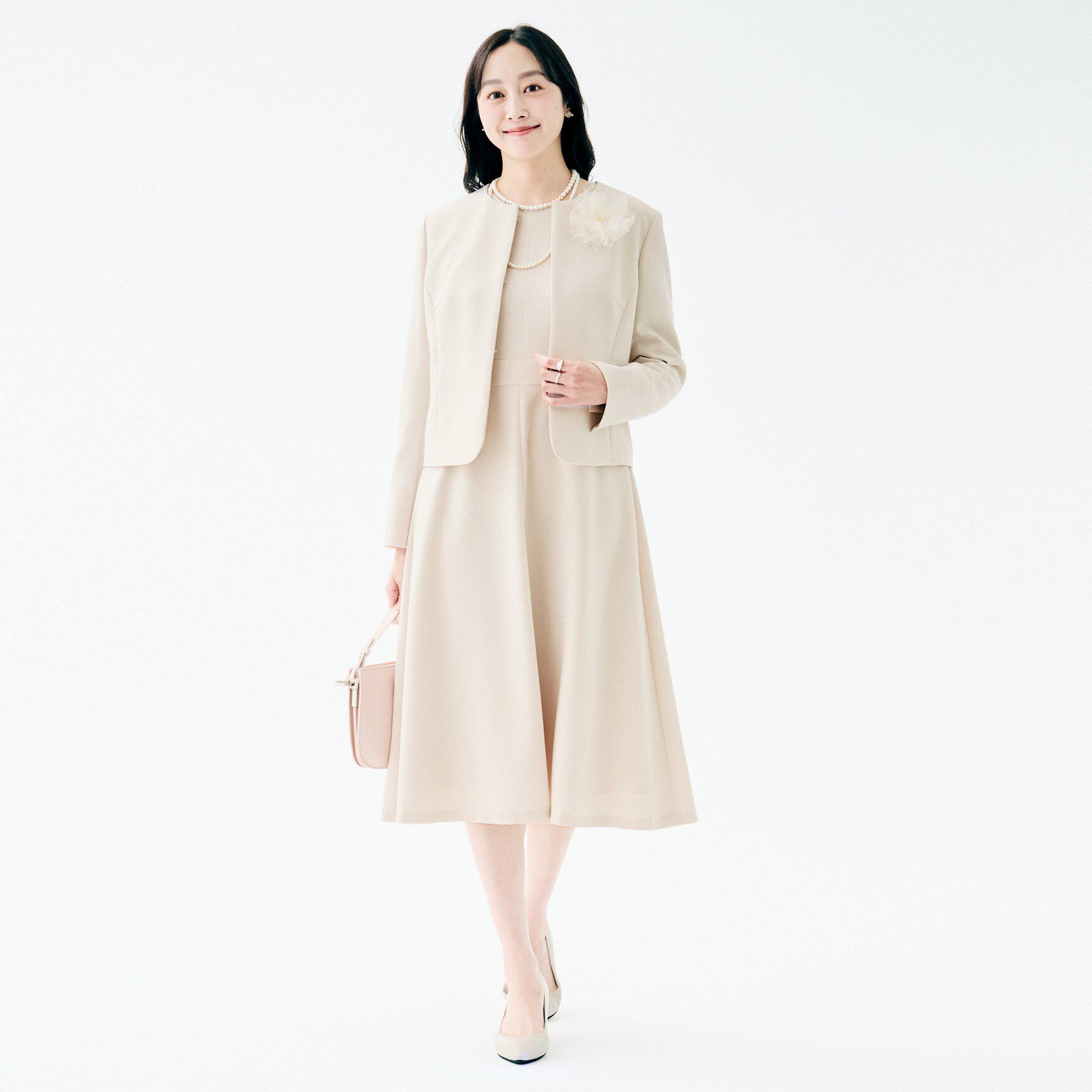 UNTITLED「【洗える/ストレッチ性/フォーマル】フレアワンピース」|ワンピース|