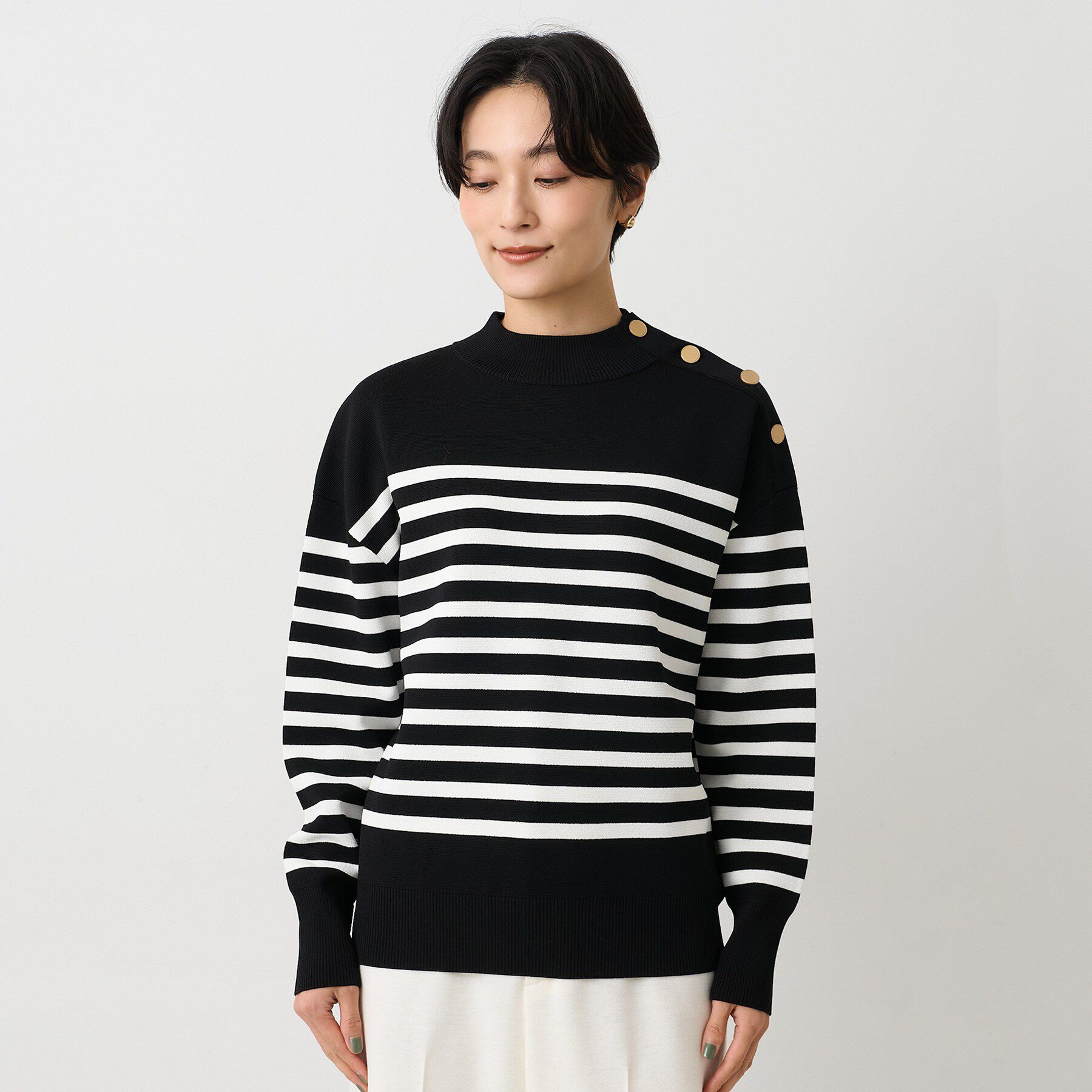 UNTITLED「【春先におすすめ/洗える】ミラノリブニット」|ニット・セーター|