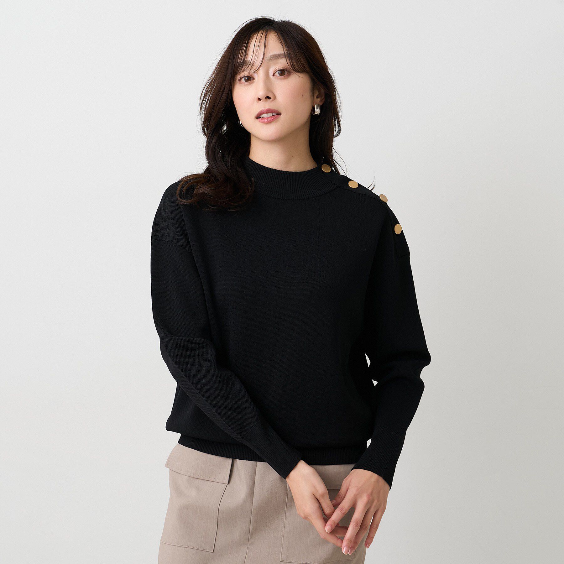 UNTITLED「【春先におすすめ/洗える】ミラノリブニット」|ニット・セーター|