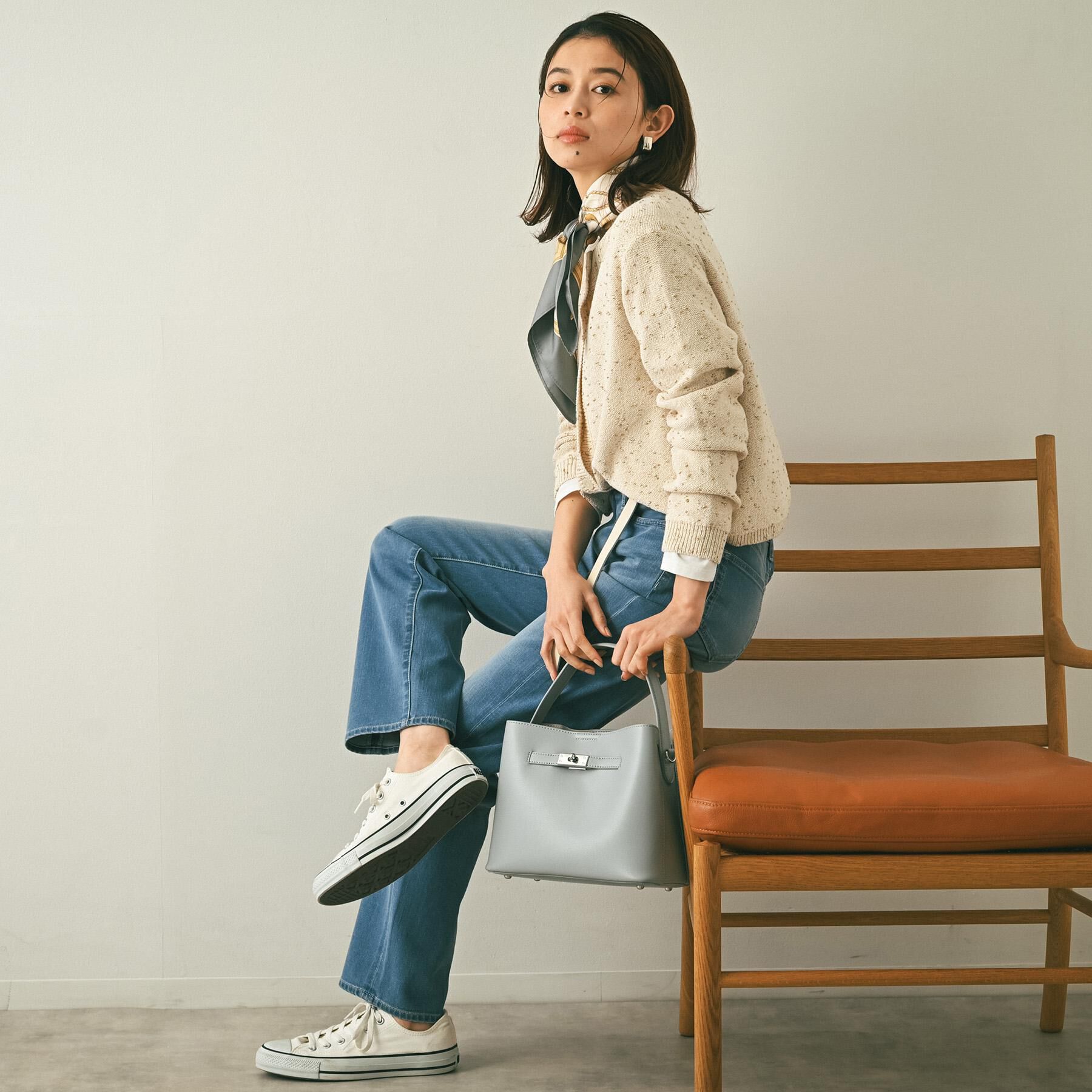 UNTITLED「【洗える/すっきり丈】ラメノット ニットカーディガン」|カーディガン|