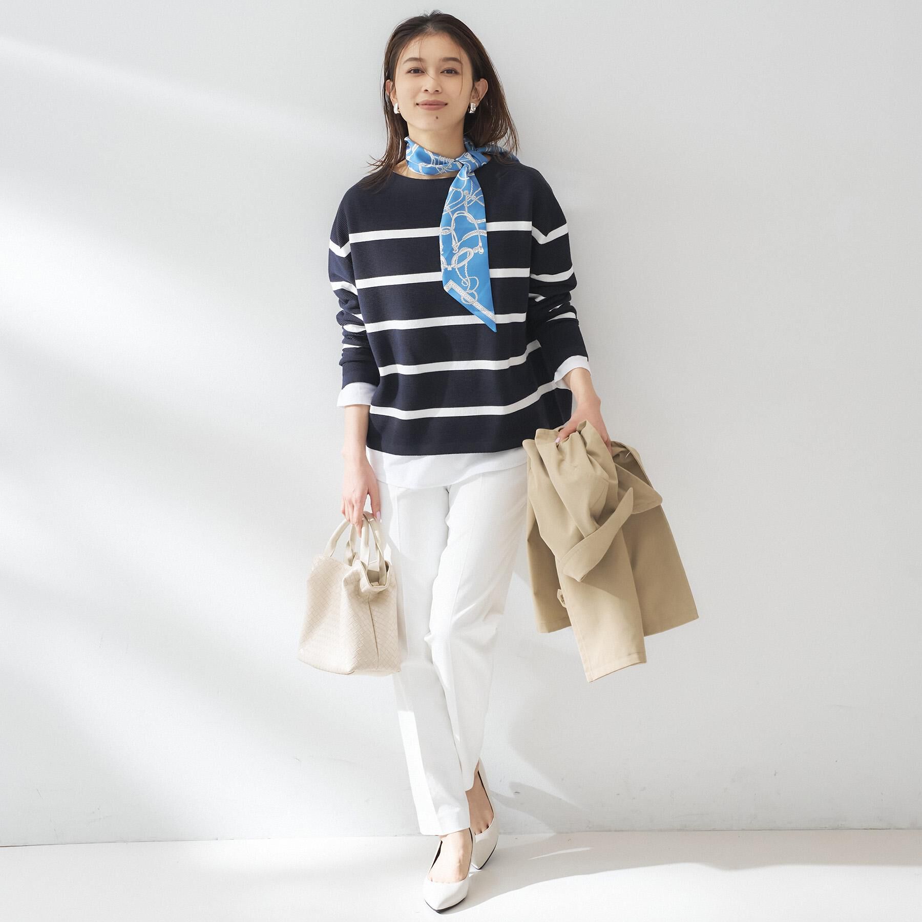 UNTITLED「【ゆったり/洗える】クロップドニットプルオーバー」|ニット・セーター|