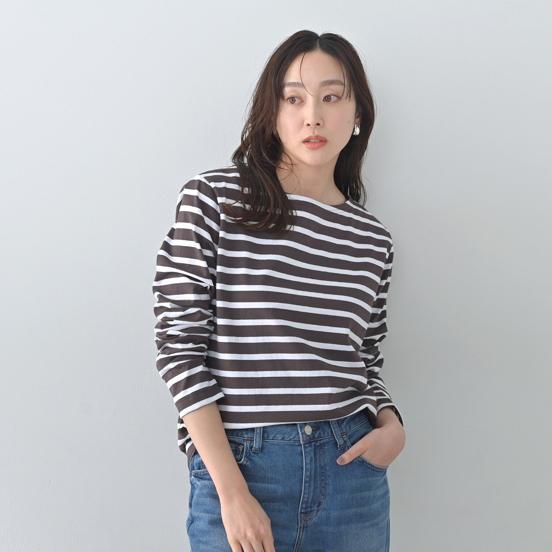 UNTITLED「【Le minor】ボーダーカットソー」|Tシャツ・カットソー|