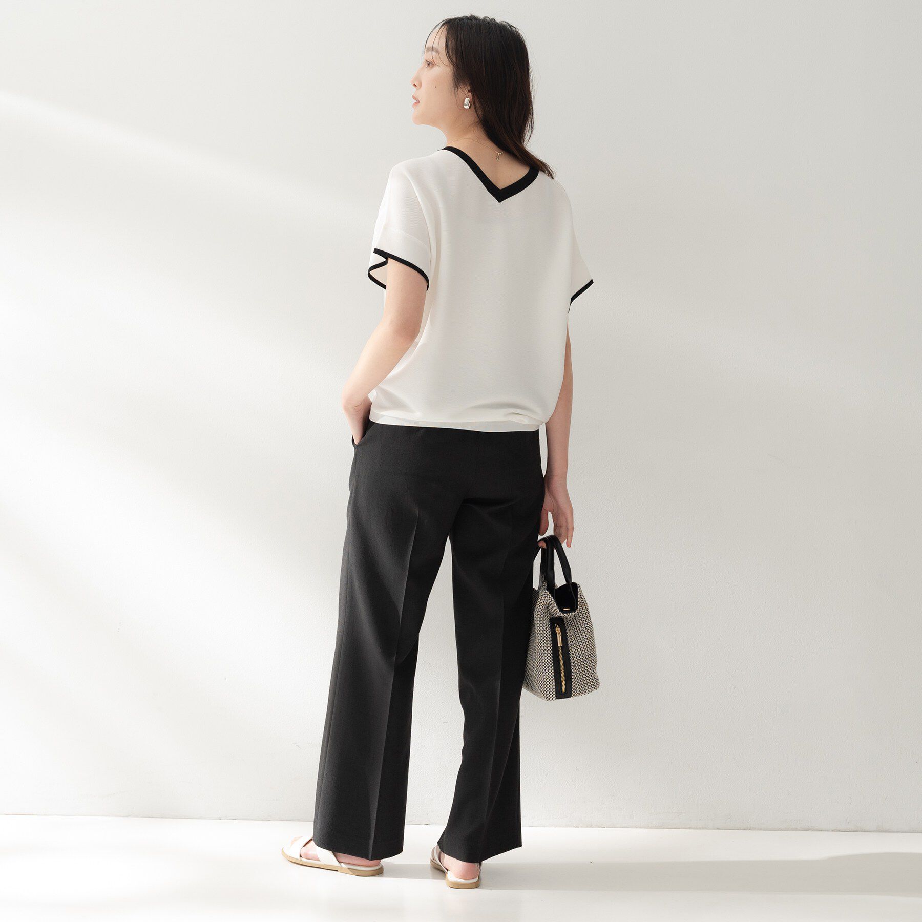 UNTITLED「前後2WAYフレンチスリーブニット」|ニット・セーター|